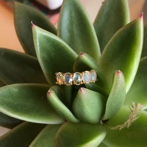 Local eclectic ombré ring (October birth stone)